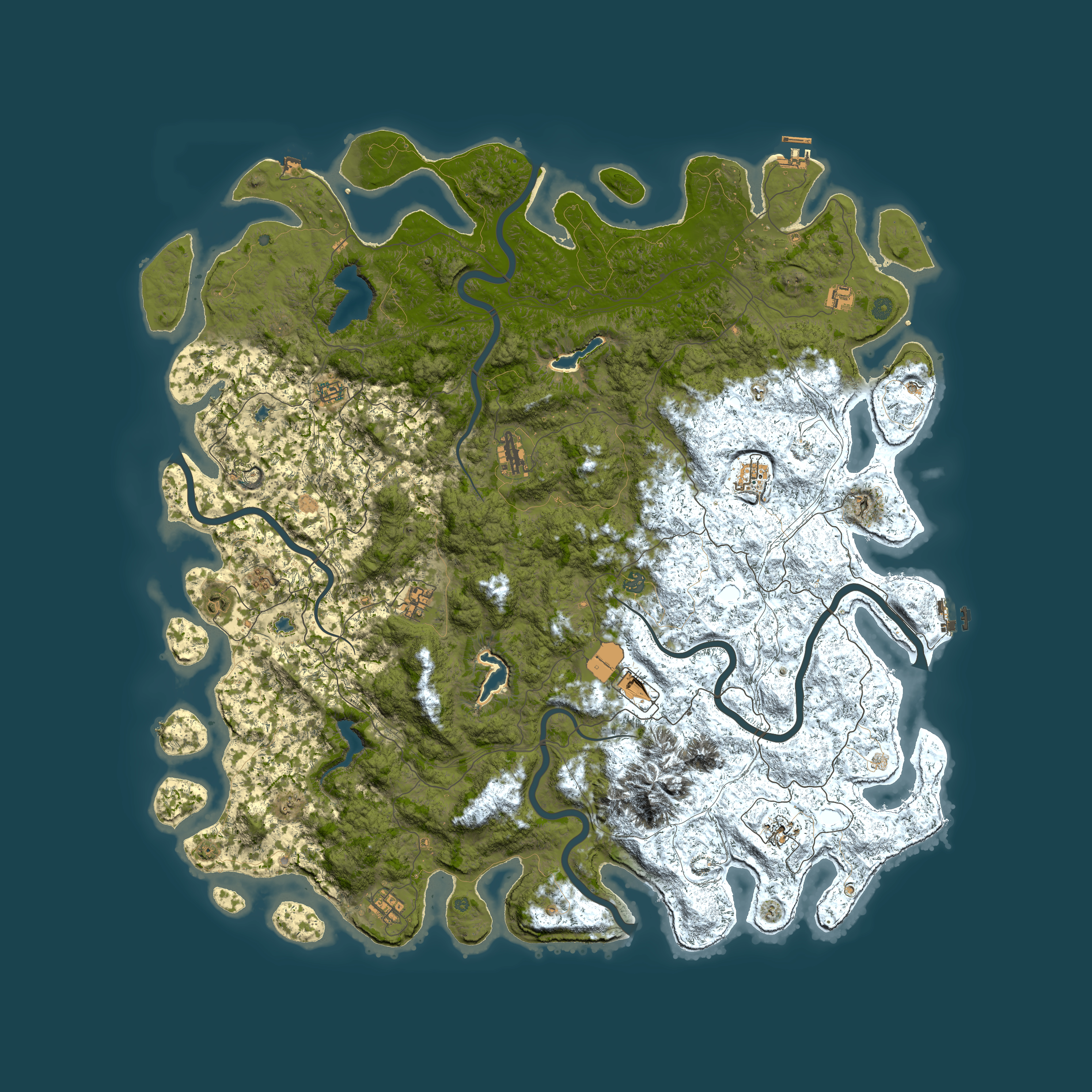 Full top-down render of Rust map seed 1412354644, 6000x6000m