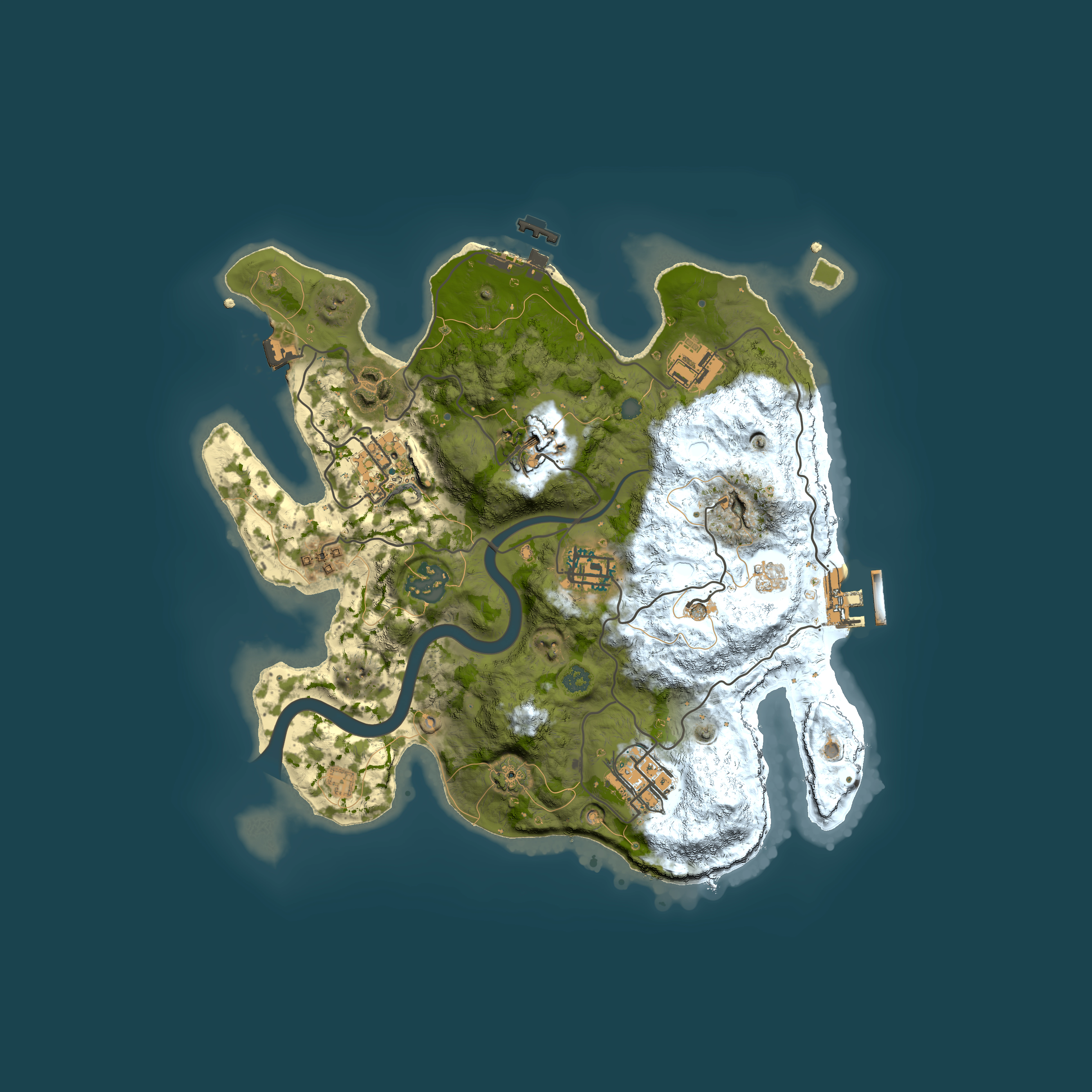 Full top-down render of Rust map seed 541977169, 3000x3000m