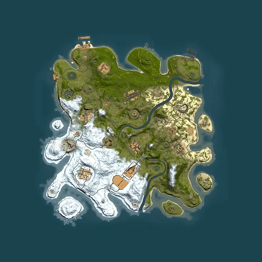 Rust map seed 648762507, 3500x3500m top-down preview