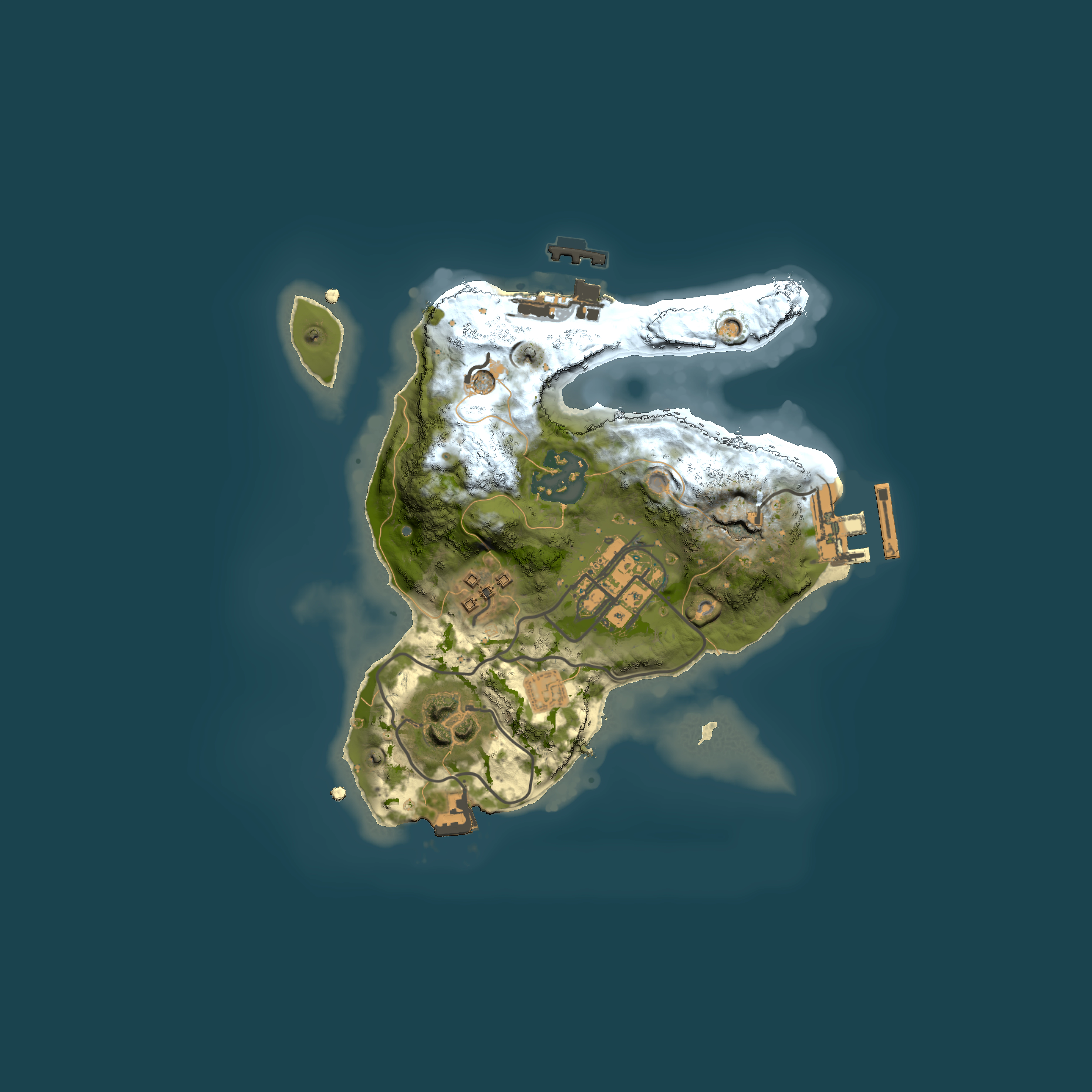 Full top-down render of Rust map seed 539888002, 2000x2000m