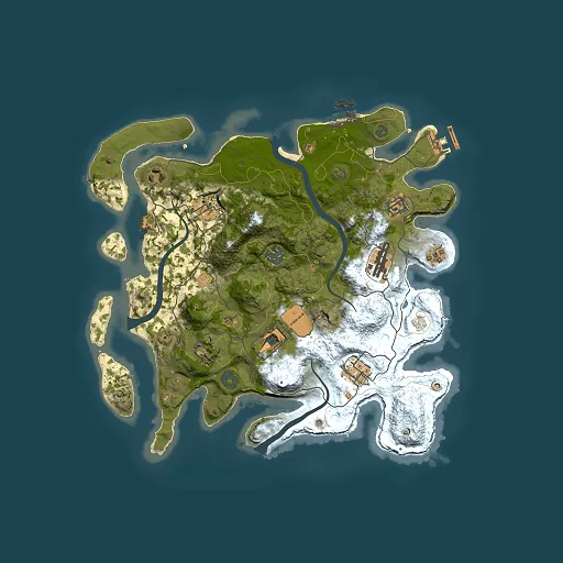 Rust map seed 108230012, 3500x3500m top-down preview