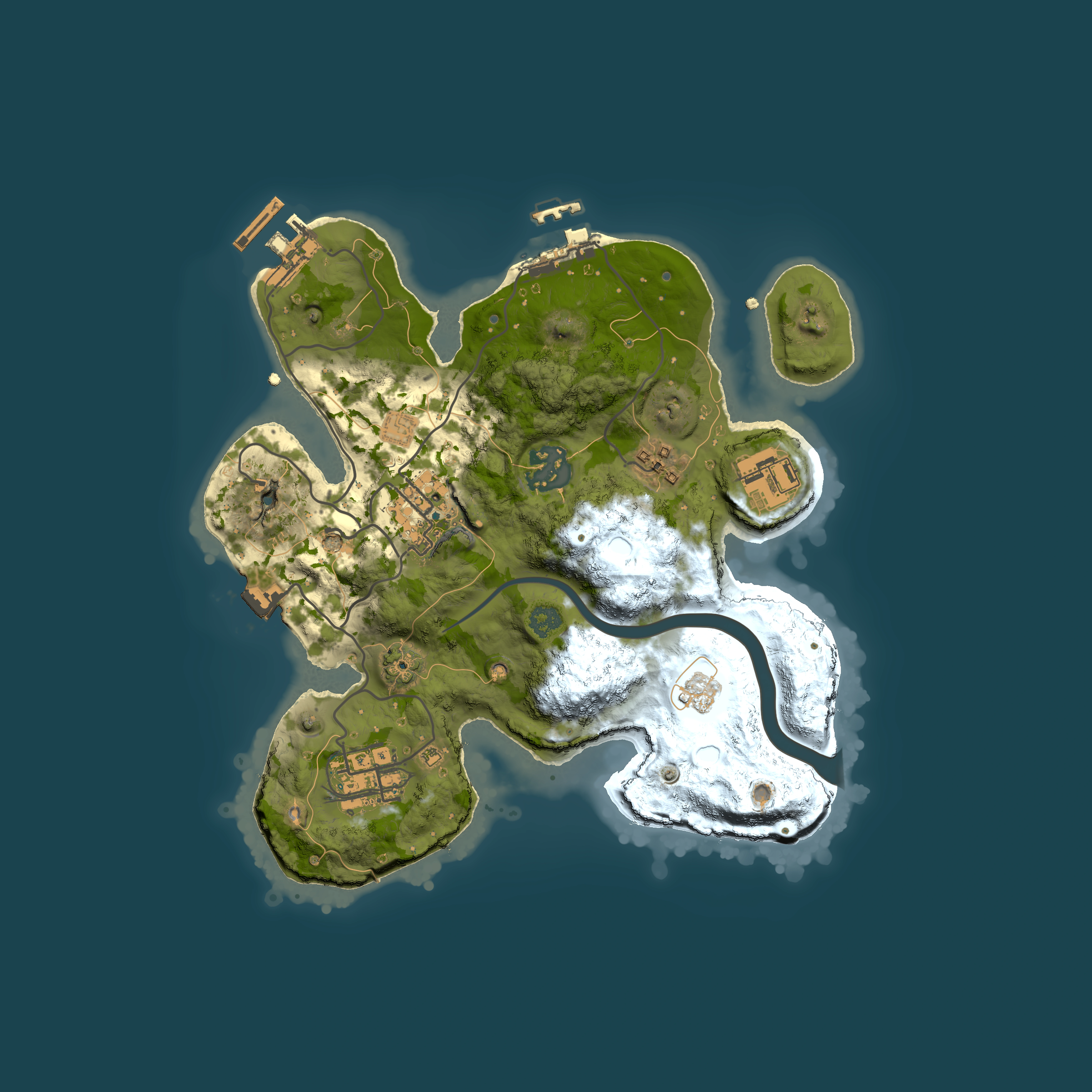 Full top-down render of Rust map seed 943985305, 2500x2500m