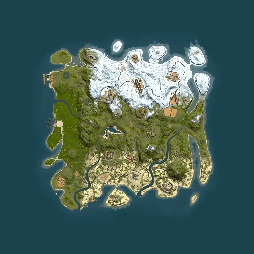 Rust map seed 1349060801, 4000x4000m top-down preview