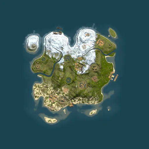 Rust map seed 2084532343, 3000x3000m top-down preview