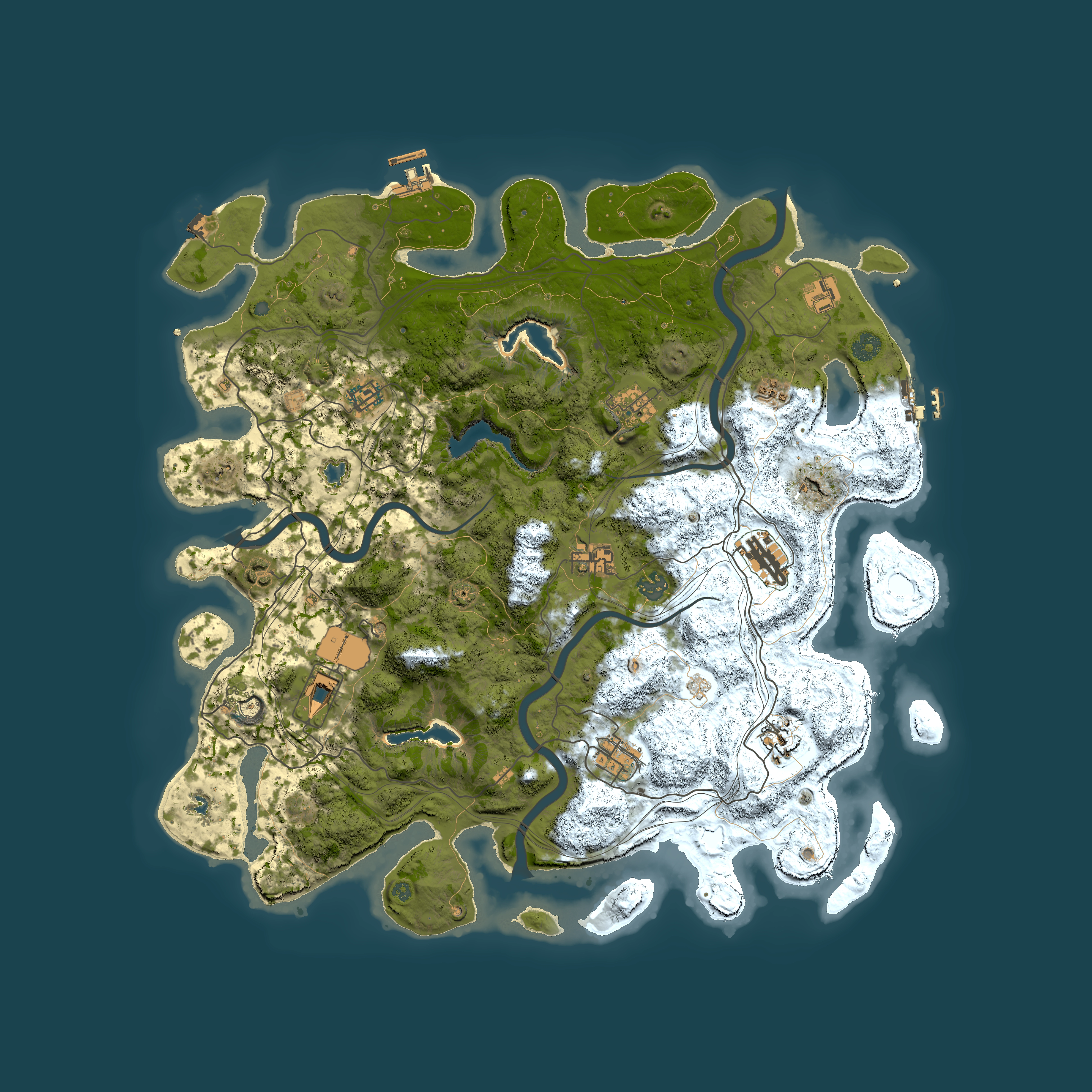 Full top-down render of Rust map seed 1767745224, 4500x4500m