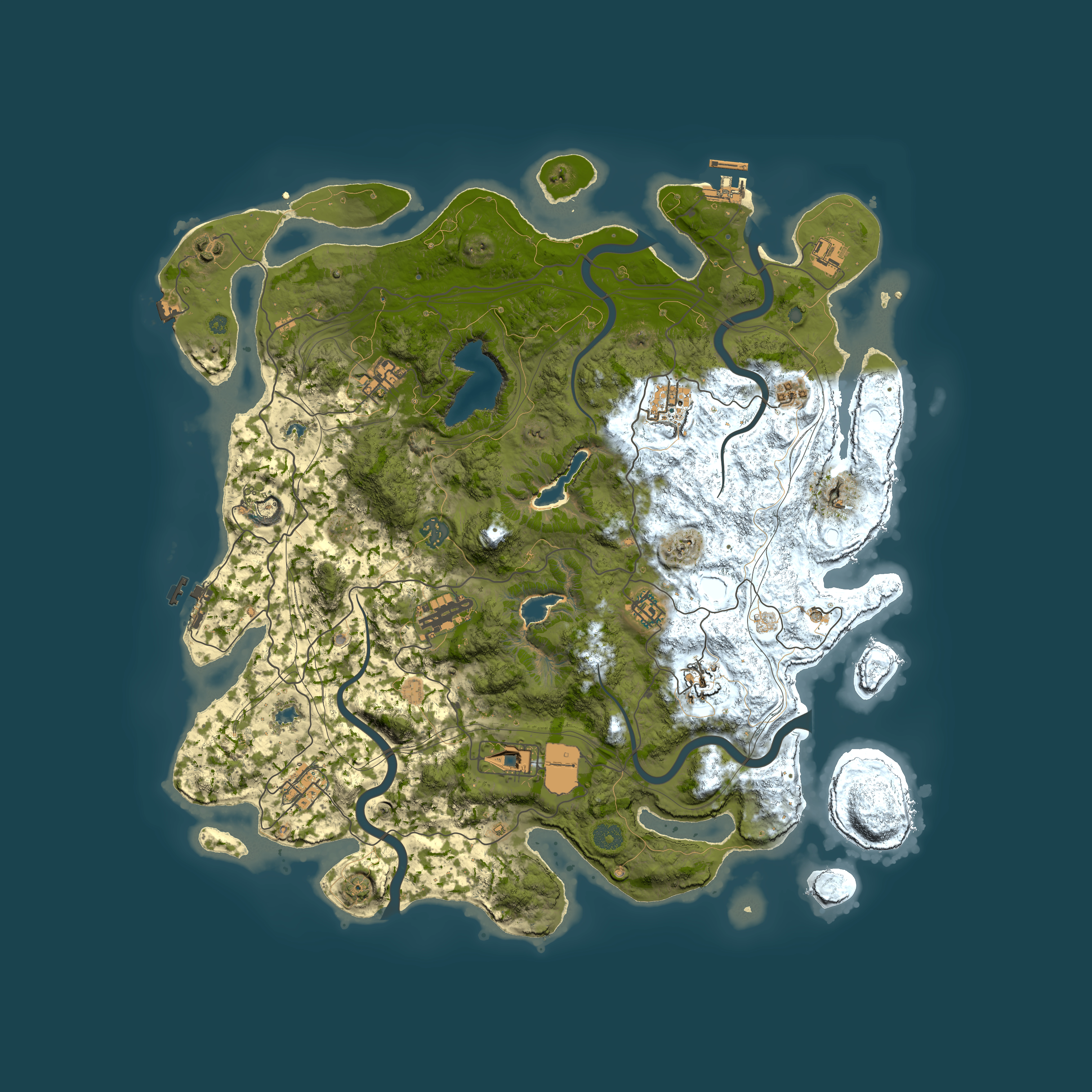 Full top-down render of Rust map seed 1479836927, 4500x4500m