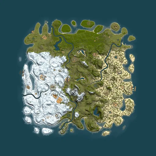 Rust map seed 1064423327, 5500x5500m top-down preview