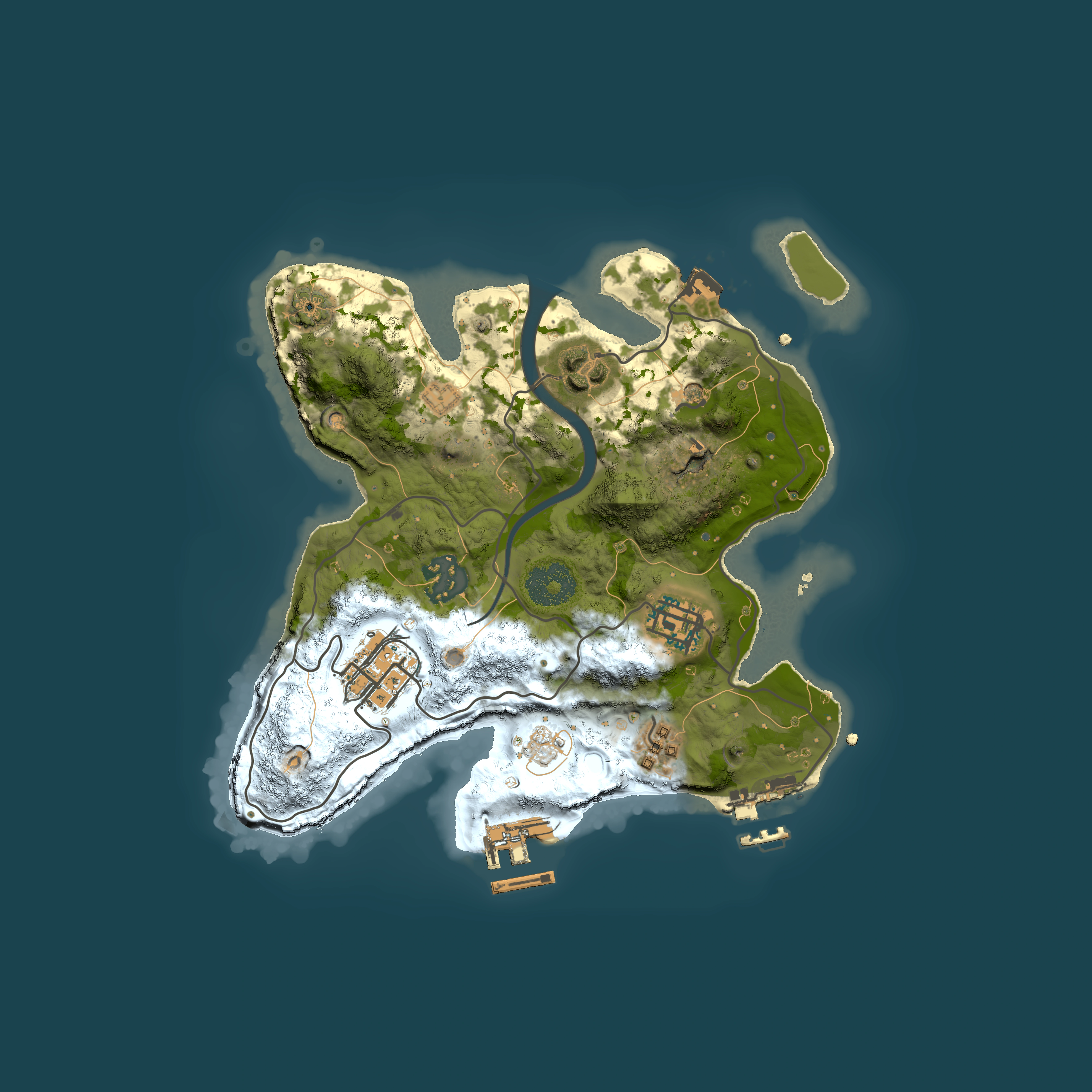Full top-down render of Rust map seed 1751915905, 2500x2500m
