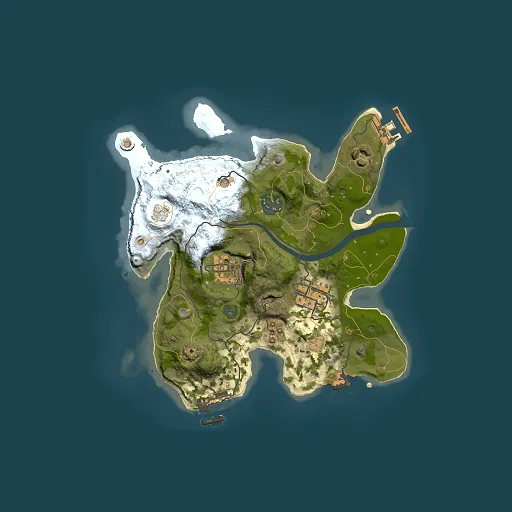 Rust map seed 54188657, 2500x2500m top-down preview