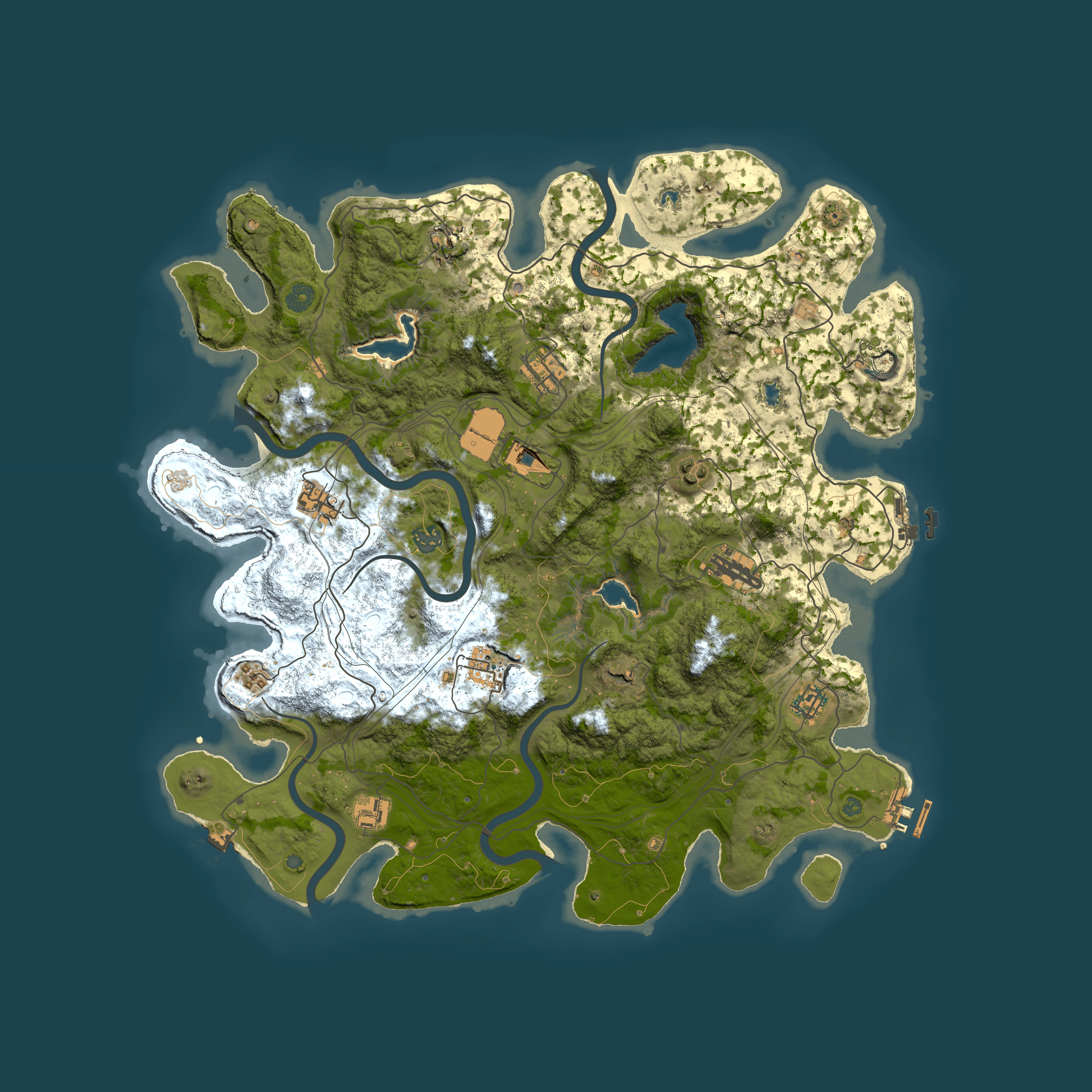 Full top-down render of Rust map seed 523934435, 4500x4500m