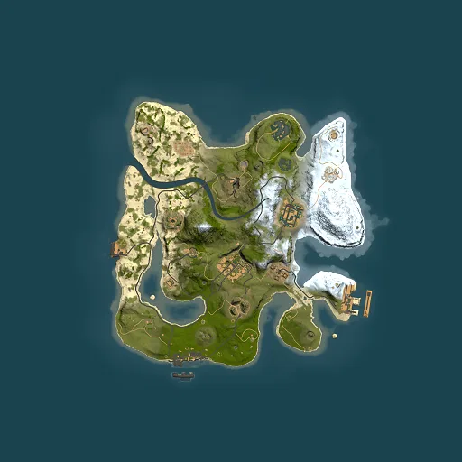 Rust map seed 559225981, 2500x2500m top-down preview