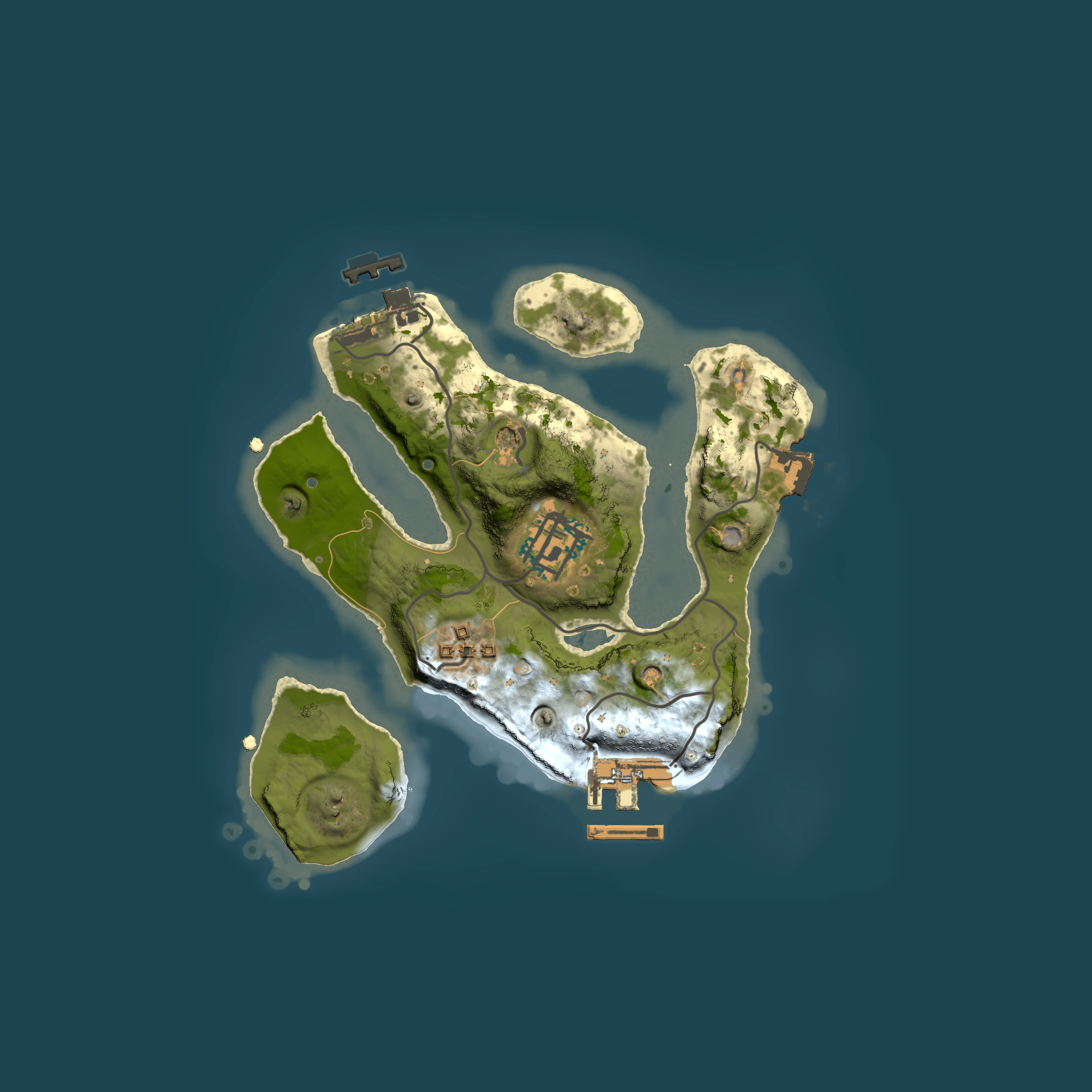 Full top-down render of Rust map seed 1624827175, 2000x2000m