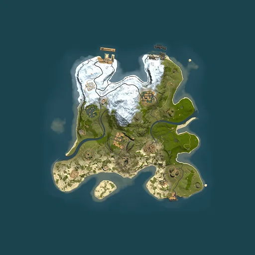 Rust map seed 2076851782, 2500x2500m top-down preview