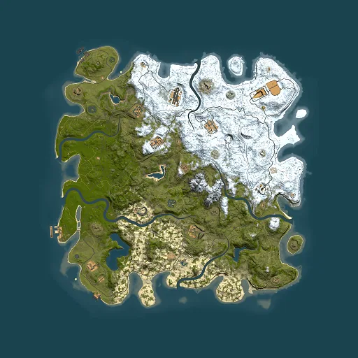 Rust map seed 2027097954, 5000x5000m top-down preview
