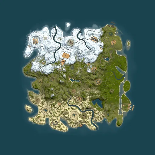 Rust map seed 553451077, 4500x4500m top-down preview