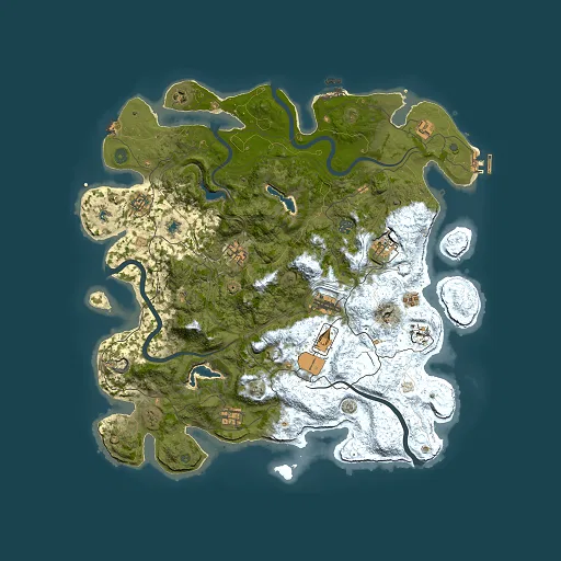 Rust map seed 2104810513, 4500x4500m top-down preview