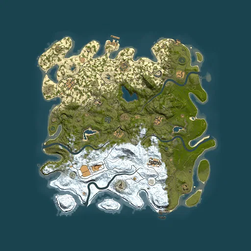 Rust map seed 732450962, 4500x4500m top-down preview