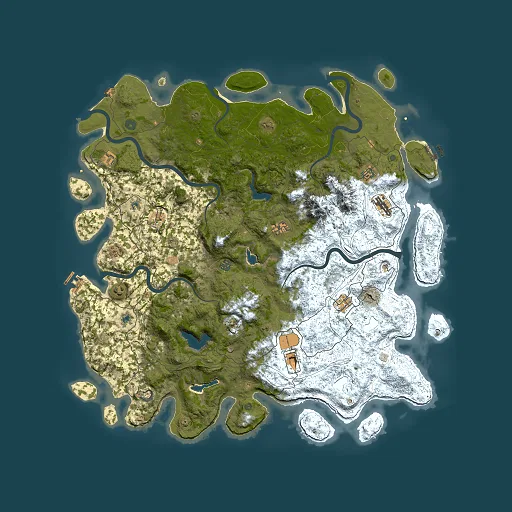 Rust map seed 421434735, 5500x5500m top-down preview