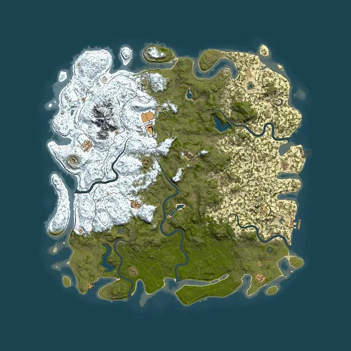 Rust map seed 1622198399, 6000x6000m top-down preview