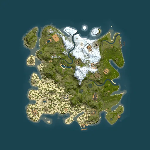 Rust map seed 778809695, 4000x4000m top-down preview