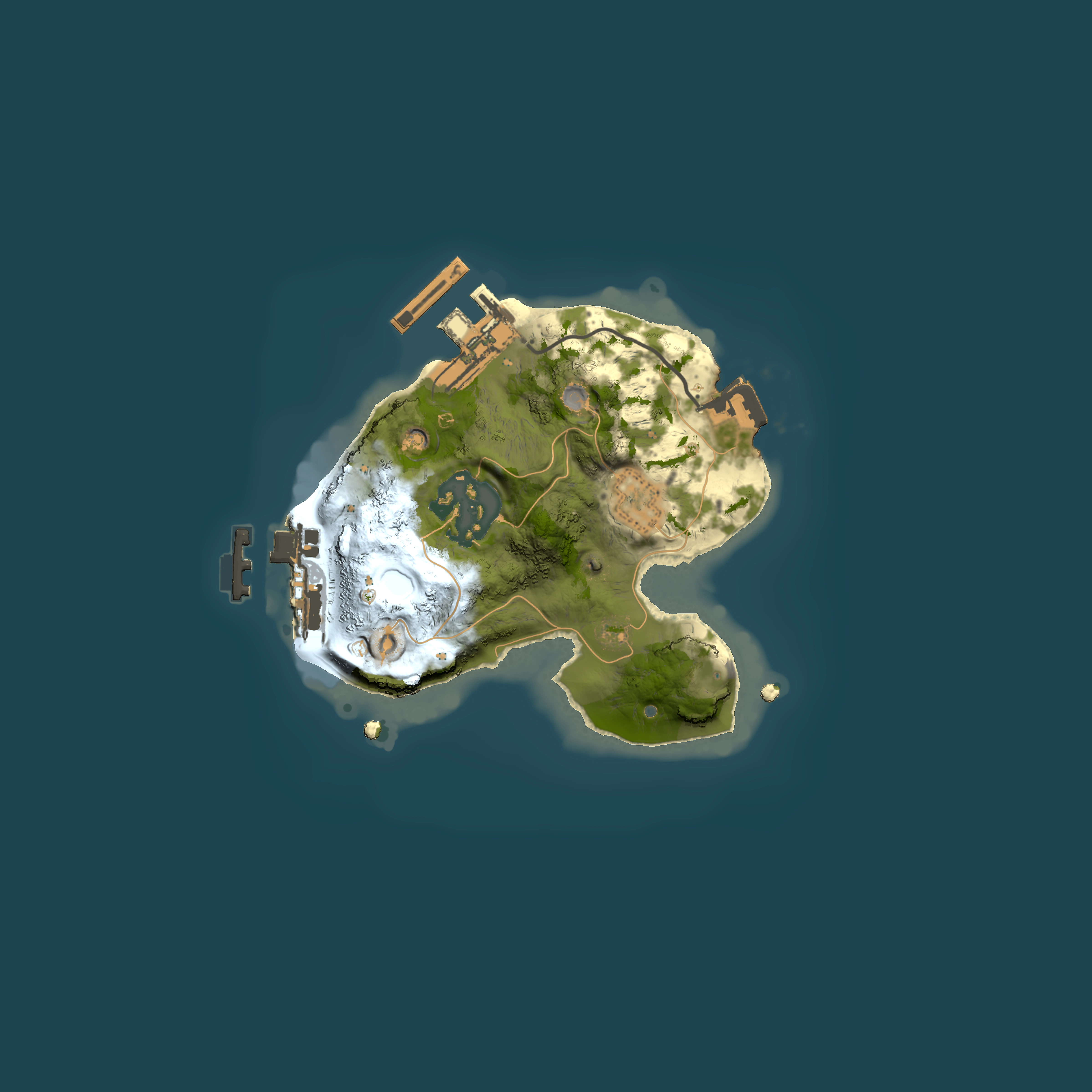 Full top-down render of Rust map seed 827033101, 1500x1500m
