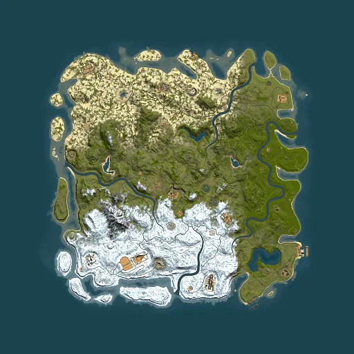 Rust map seed 1058223097, 5500x5500m top-down preview