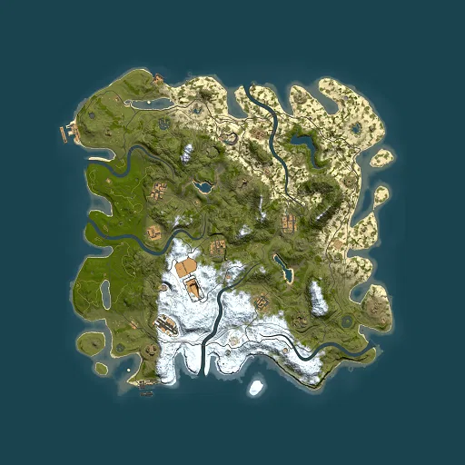 Rust map seed 276927053, 4500x4500m top-down preview