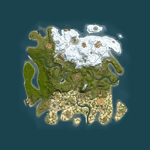 Rust map seed 2016301578, 4000x4000m top-down preview