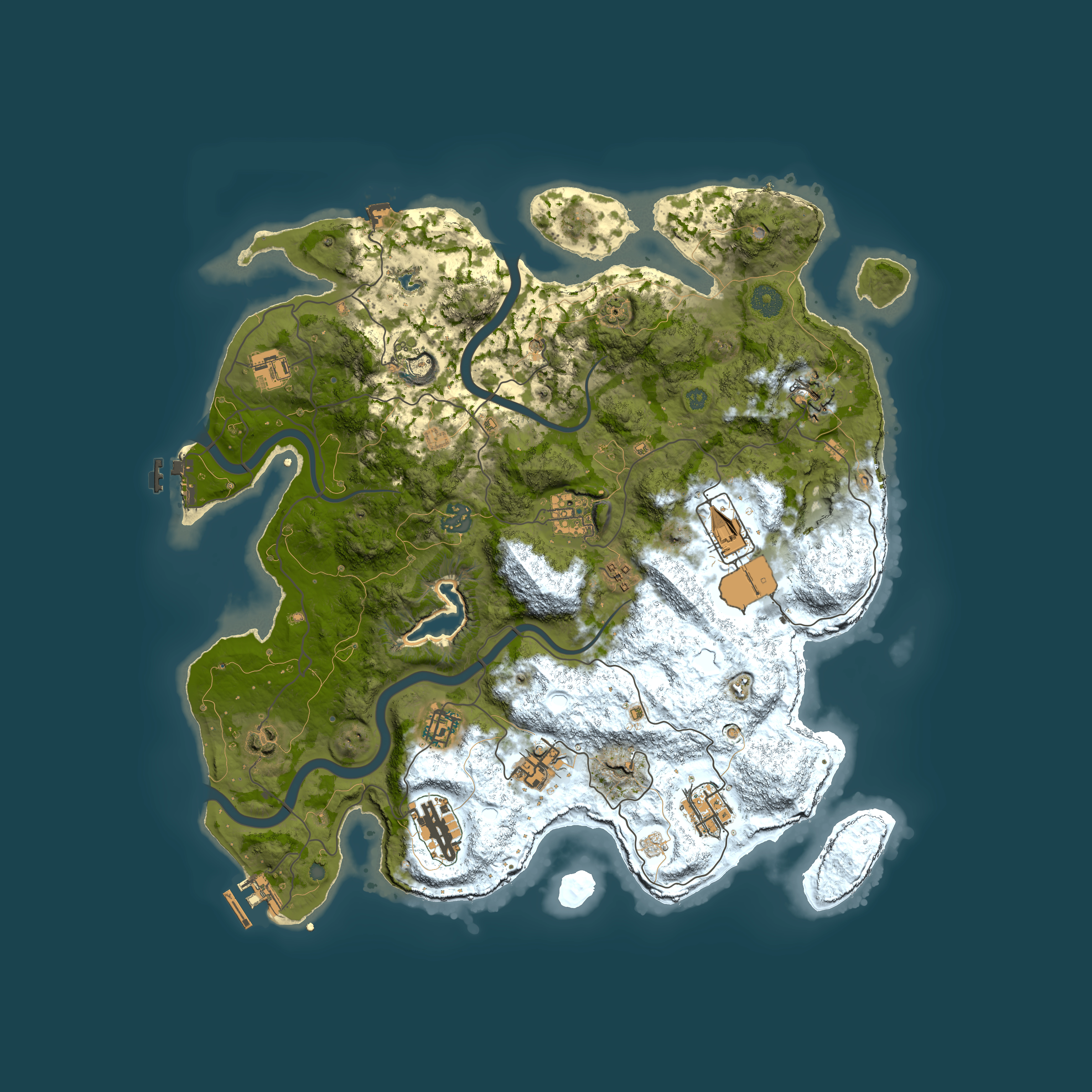 Full top-down render of Rust map seed 527770537, 4000x4000m