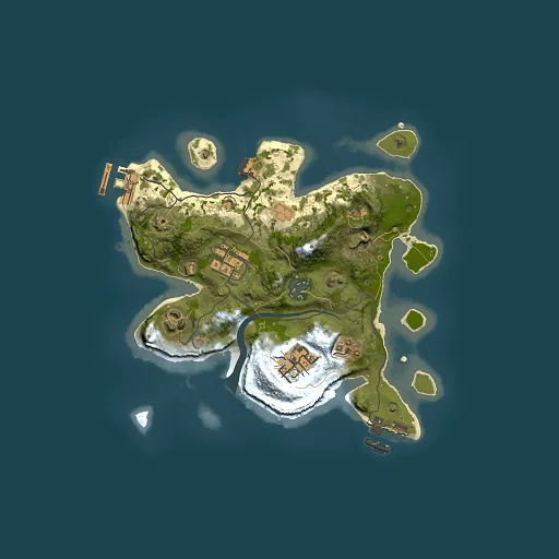 Rust map seed 845055069, 2500x2500m top-down preview