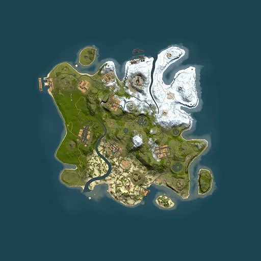 Rust map seed 869483357, 3000x3000m top-down preview