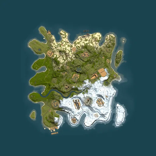 Rust map seed 1676559285, 3500x3500m top-down preview