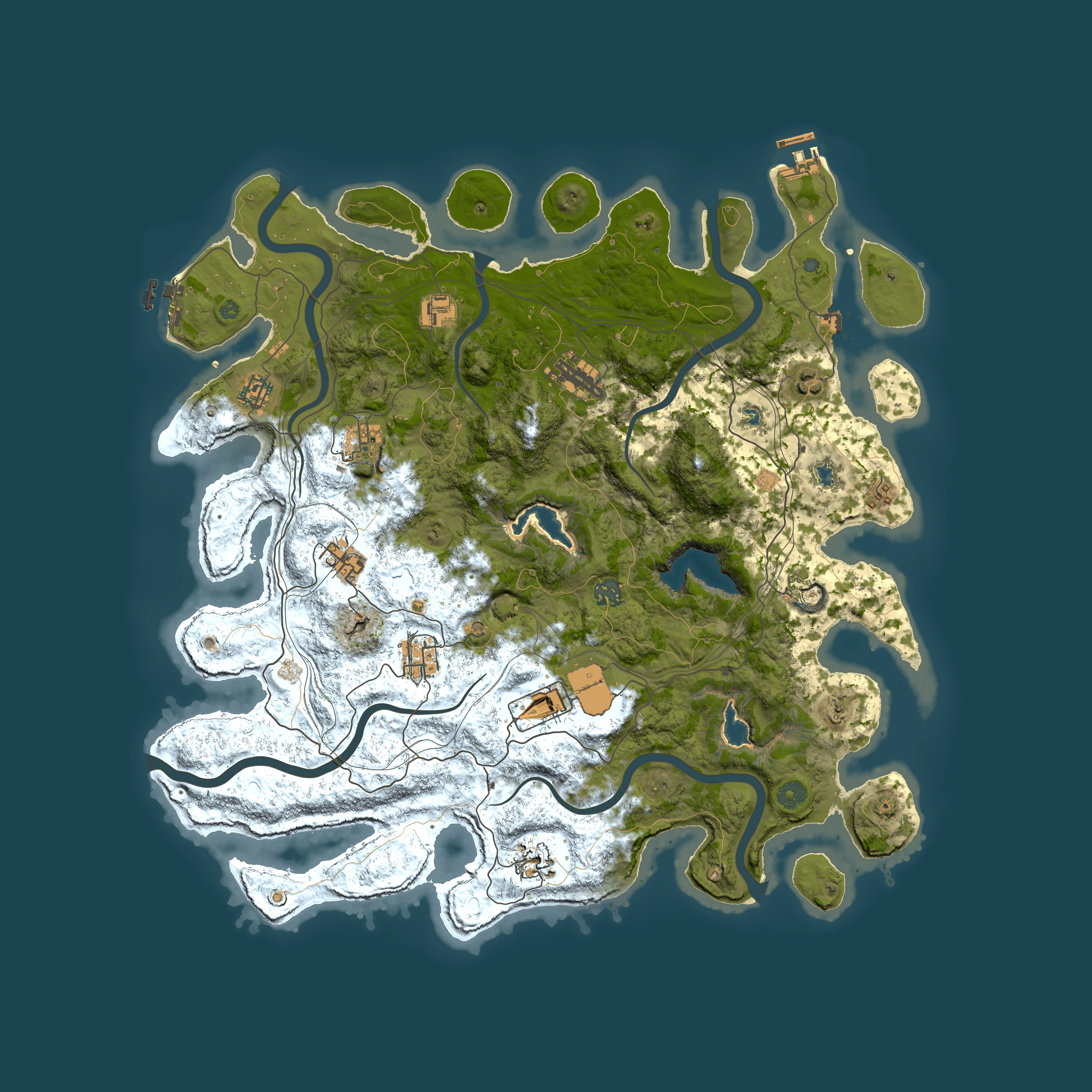 Full top-down render of Rust map seed 1717016882, 4500x4500m