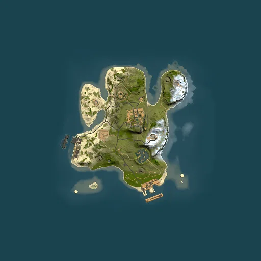 Rust map seed 1542621140, 2000x2000m top-down preview