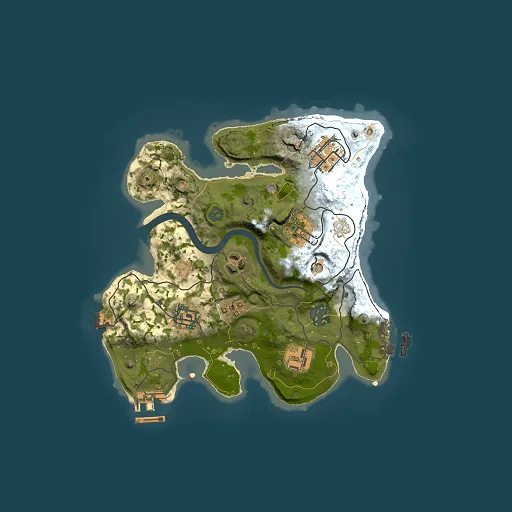 Rust map seed 1371521231, 2500x2500m top-down preview