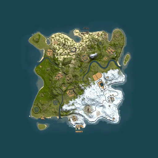 Rust map seed 510225052, 3500x3500m top-down preview
