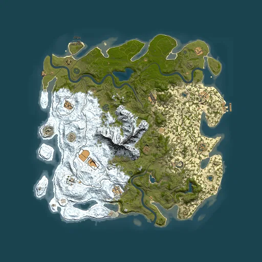 Rust map seed 1599975172, 5000x5000m top-down preview