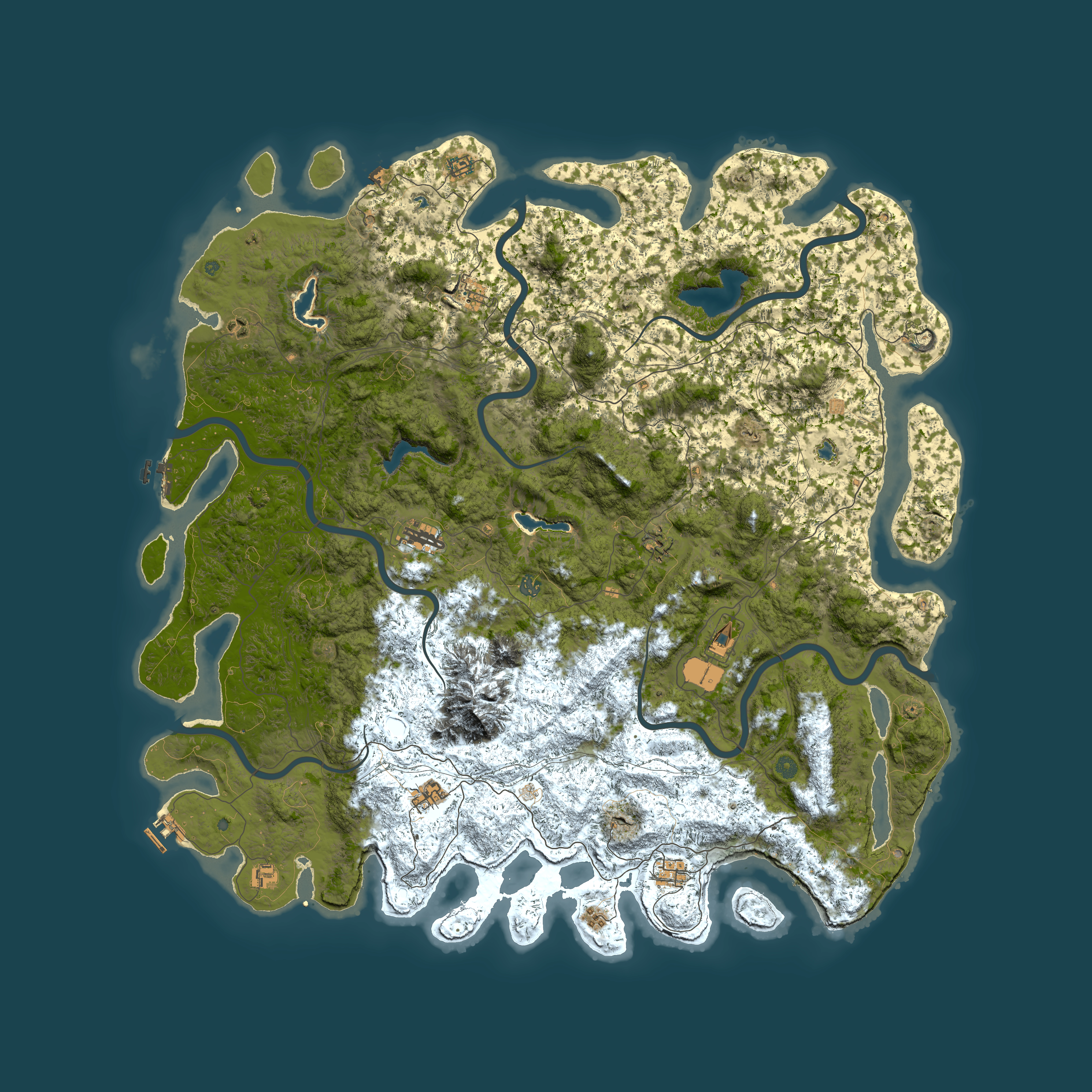 Full top-down render of Rust map seed 556877750, 6000x6000m