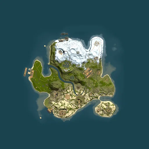 Rust map seed 1273215662, 2500x2500m top-down preview