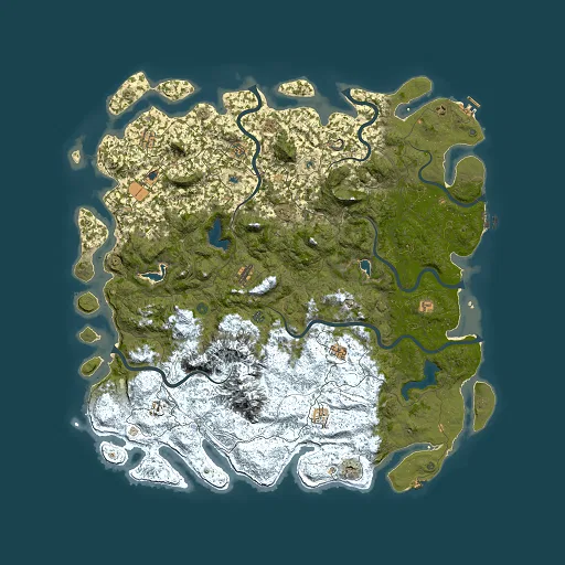Rust map seed 1787391205, 6000x6000m top-down preview