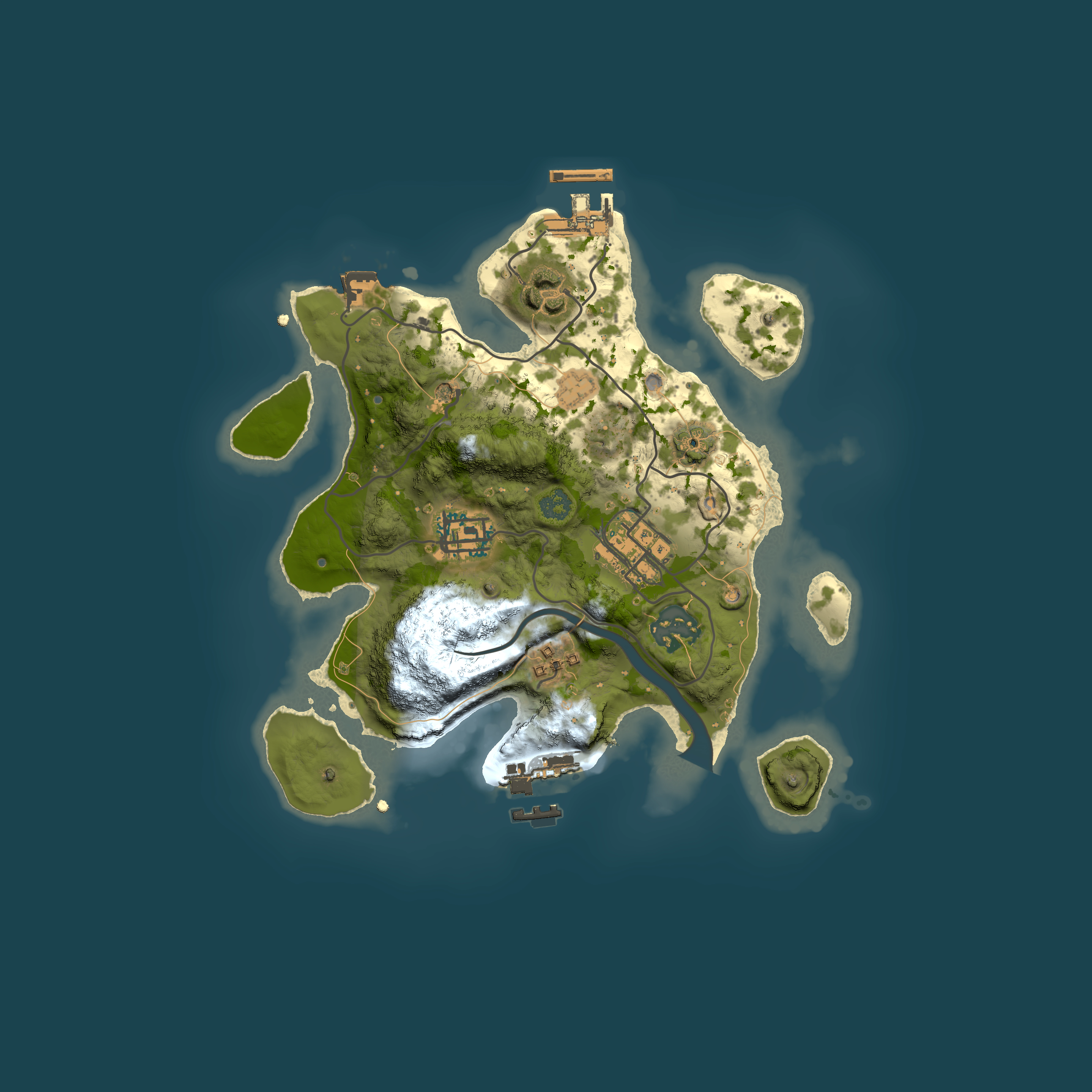 Full top-down render of Rust map seed 552171981, 2500x2500m