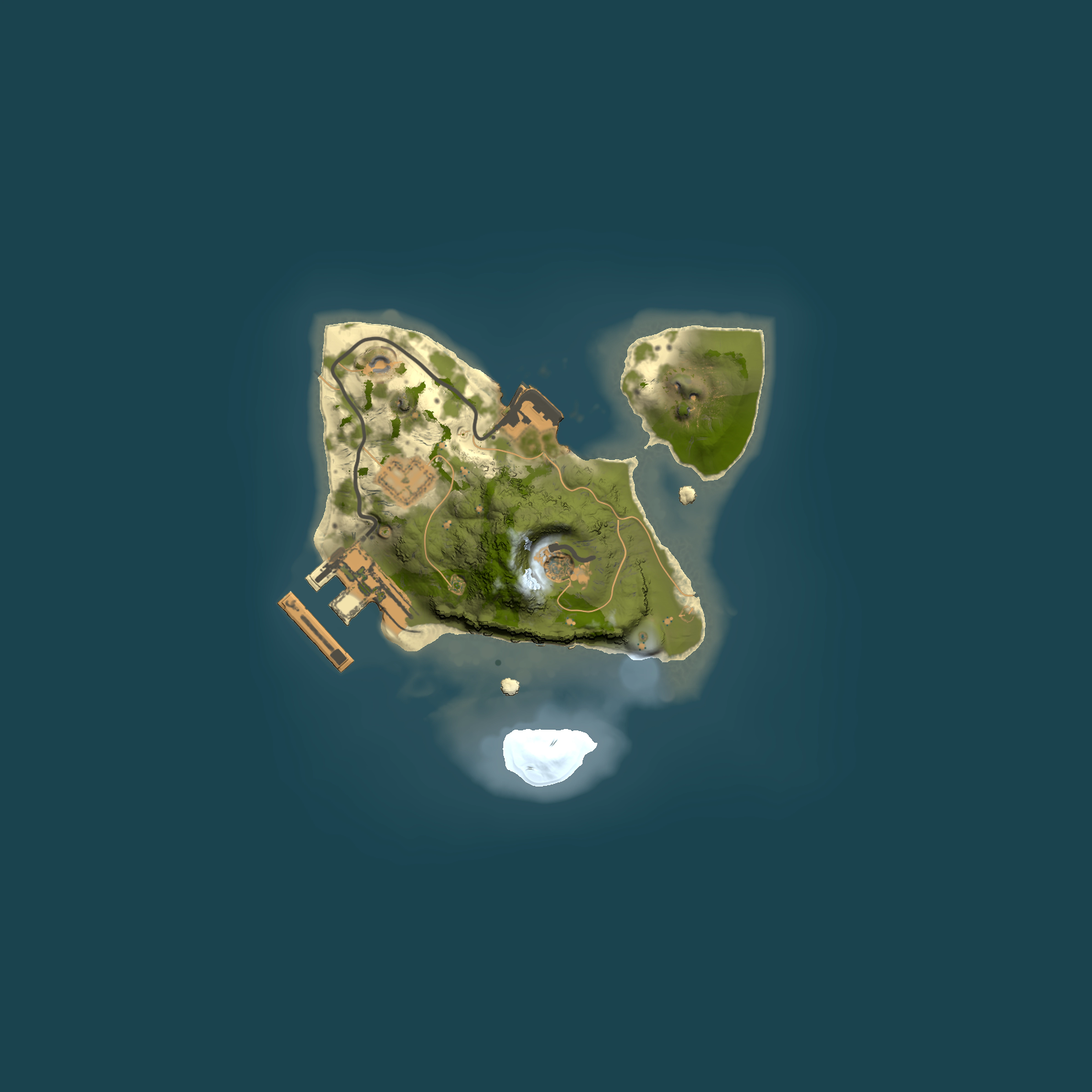 Full top-down render of Rust map seed 929299995, 1500x1500m