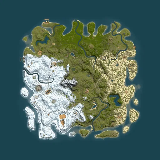 Rust map seed 1062625334, 5500x5500m top-down preview