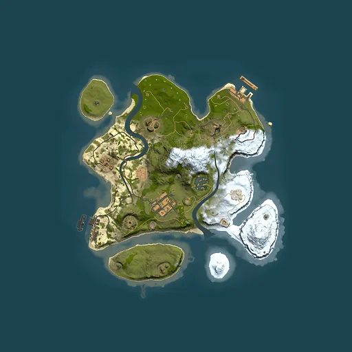 Rust map seed 2146079777, 2500x2500m top-down preview