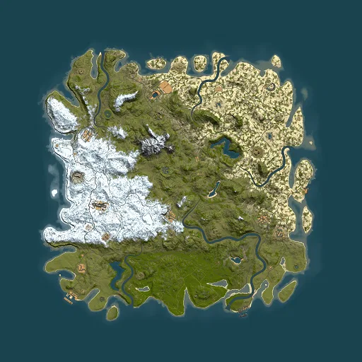 Rust map seed 1663429728, 6000x6000m top-down preview