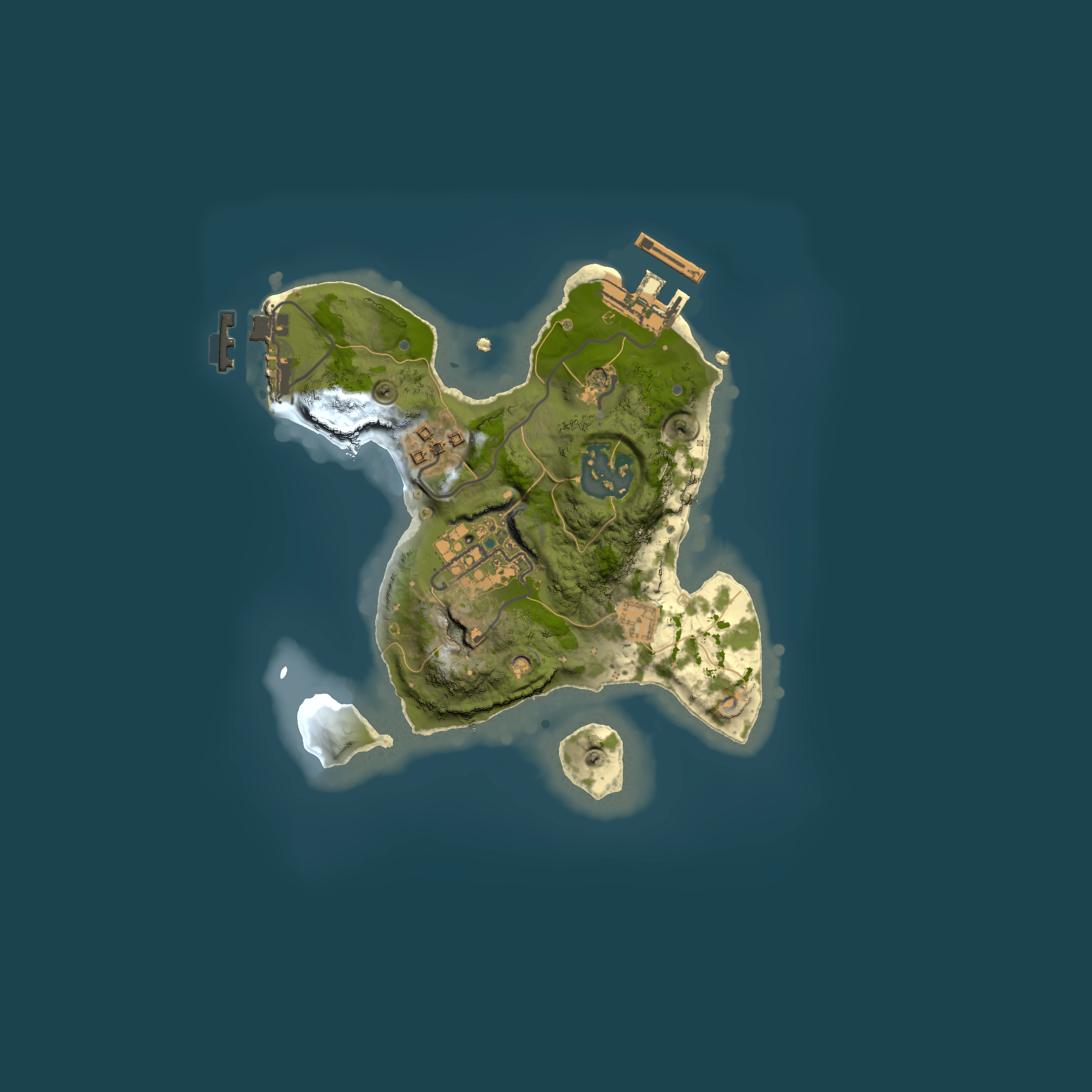 Full top-down render of Rust map seed 316513245, 2000x2000m