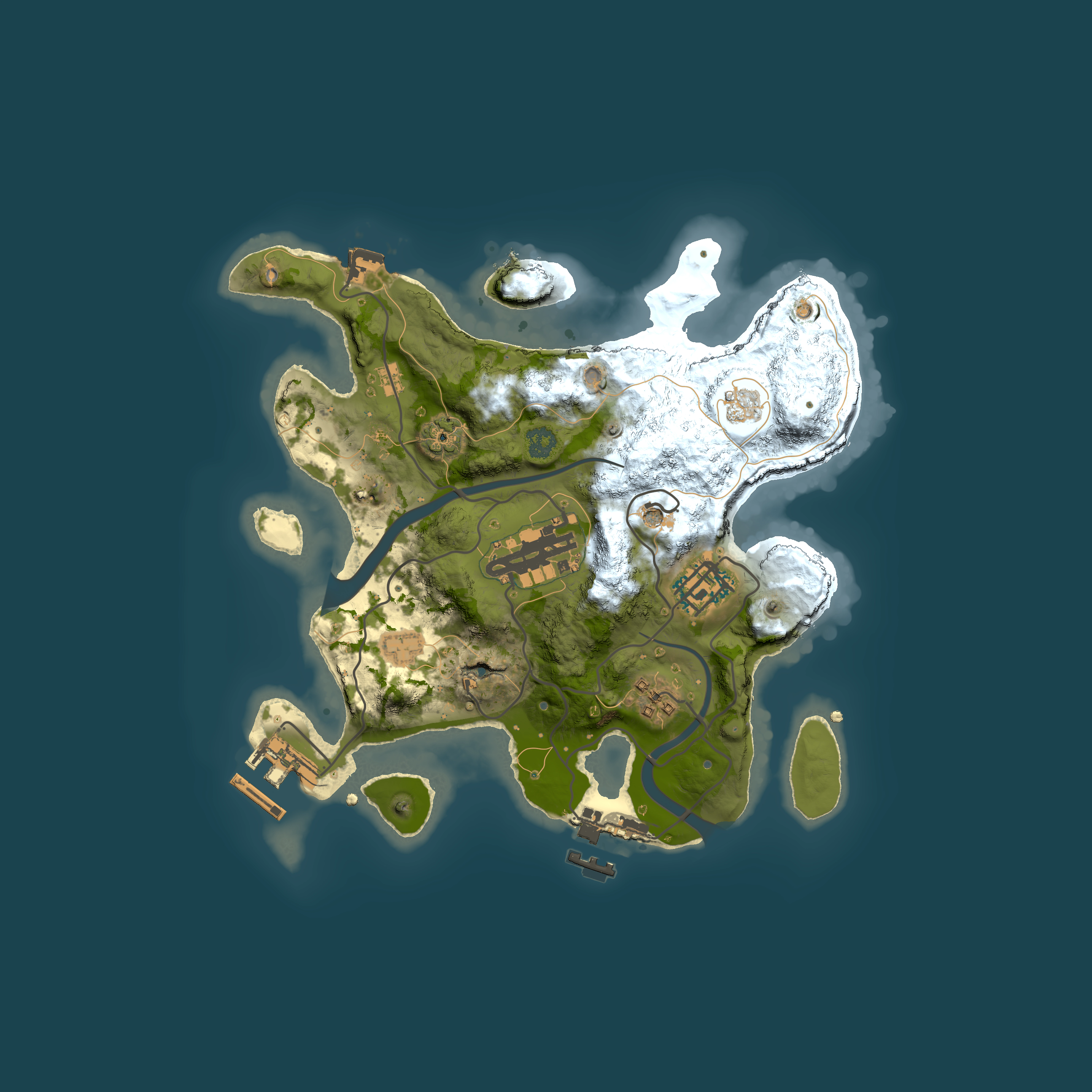Full top-down render of Rust map seed 314026507, 2500x2500m