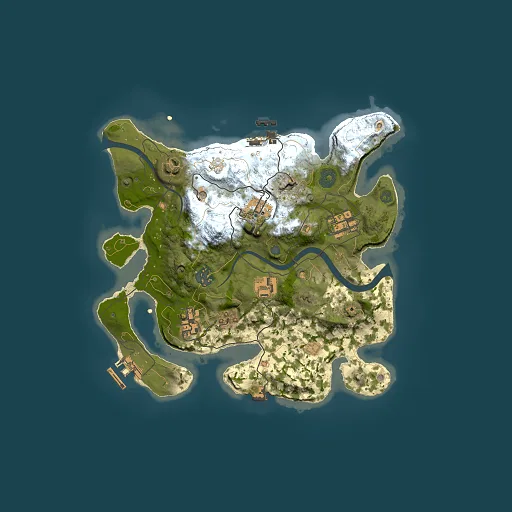 Rust map seed 1362128641, 3000x3000m top-down preview