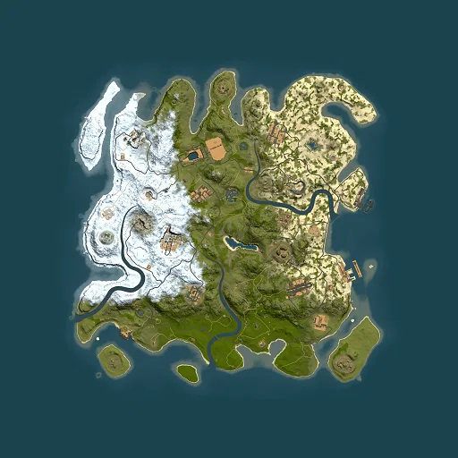 Rust map seed 1206675197, 4000x4000m top-down preview