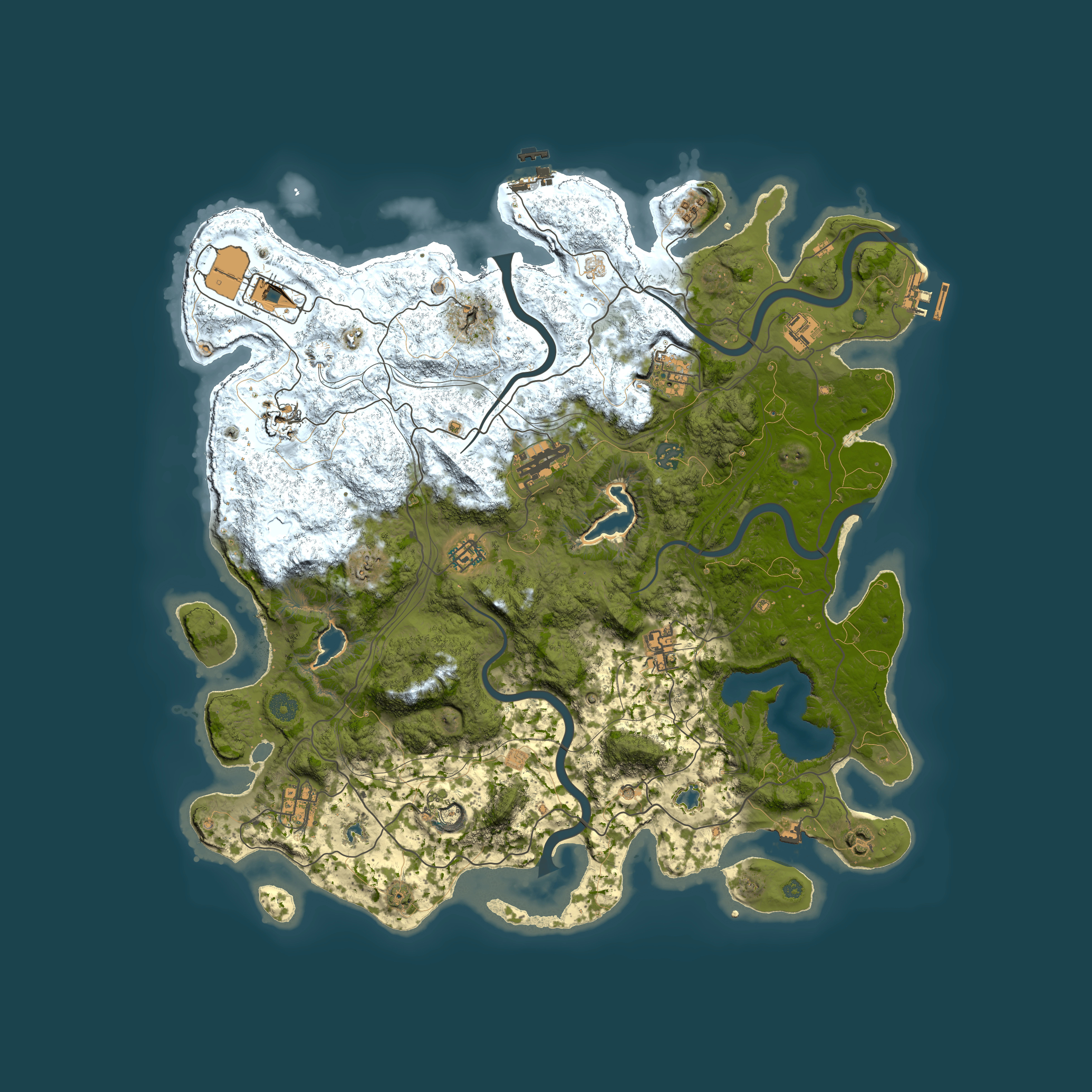 Full top-down render of Rust map seed 505968237, 4500x4500m